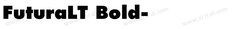 FuturaLT Bold字体转换